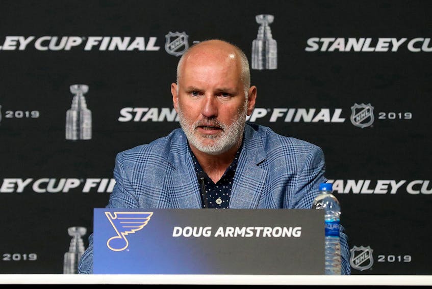 St. Louis Blues general manager Doug Armstrong is the GM for Canada's men's Olympic hockey team going to the 2022 Winter Games.