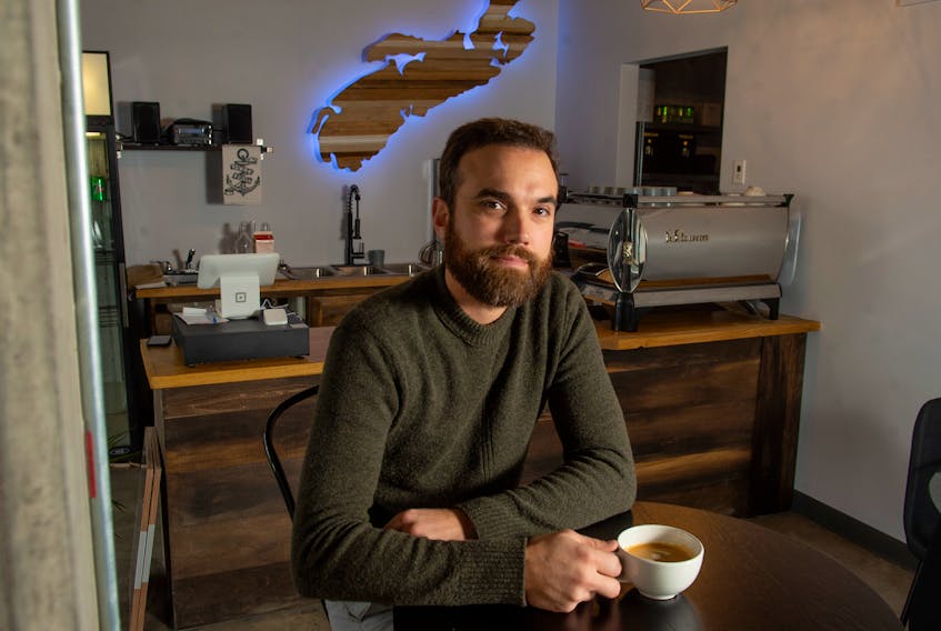Ian MacLeod, owner of the Hold Fast cafe on Almon Street, posed for a photo Nov. 25, 2019. The shop will be closing Dec. 30. Ryan Taplin - The Chronicle Herald