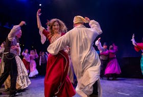 Katherine Woodford dances centre stage in the 2019 production of A Christmas Carol.
