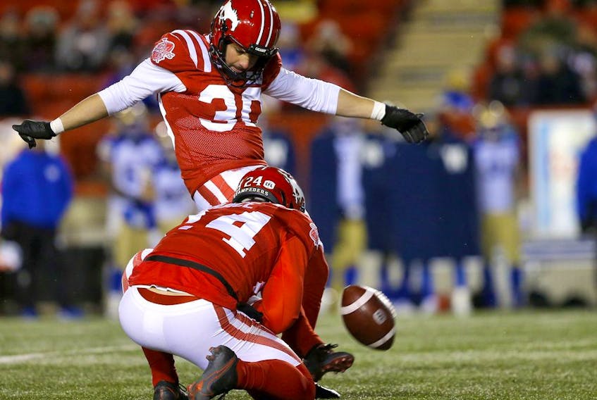 Calgary Stampeders teammates voiced their support for 
Rene Paredes after the kicker had a tough game in the West Division Semifinal.