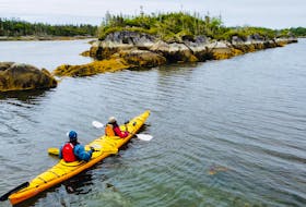 Kayakers enjoy an outing near the Long Cove area of Owls Head Provincial Park in July 2021. - CPAWS-NS