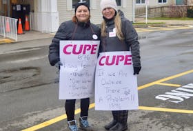 CUPE local 1876 president Wanda Band, left, and union steward Tanya Jessome say Nova Scotia nursing homes are experiencing a dire shortage of continuing care workers. The pair of long-term CCAs say workers are burning out and residents are not getting the care they need. DAVID JALA/CAPE BRETON POST