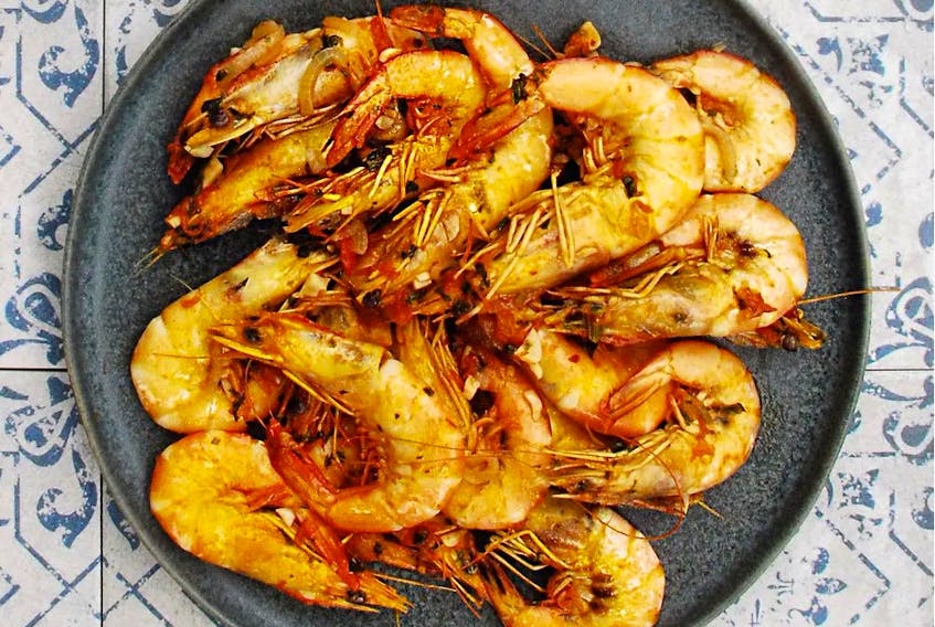 This shrimp recipe comes from Portuguese Home Cooking by Ana Patuleia Ortins. Interlink photo/Thomas Allen