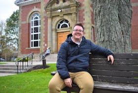Adam Braye, the youth pastor at the First United Church, is looking forward to talking about his/their experience coming out as a transgender person.