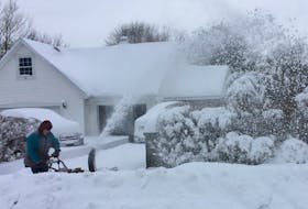 Sydney resident Wayne Weatherbee did his best to move snow around in a bid to clear out his driveway as Cape Breton residents dug out from an overnight storm in January of 2021. This winter, don't expect as much of the white stuff, with more wet weather in the forecast. CAPE BRETON POST