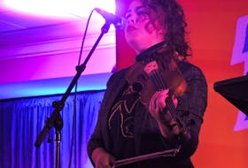 Rosanna Burrill from the Halifax band Hillsburn performs during a previous Nova Scotia Music Week in Truro. This weekend, the festival and conference returns after a two-year hiatus, and Hillsburn has five nominations for Sunday's Music Nova Scotia Awards Brunch.