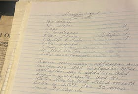 Michelle Friel’s recipe for Grandma’s gingerbread loaf. Contributed