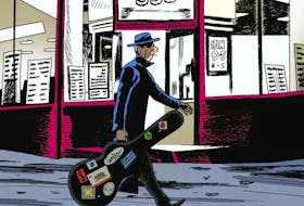 A detail from the cover of Philippe Girard's graphic novel Leonard Cohen: On a Wire. Philippe Girard photo/Drawn & Quarterly