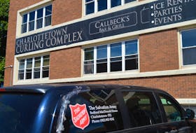 A Salvation Army van sits outside the  Community Outreach Centre. The Salvation Army is responsible for staffing the centre.