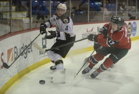 Halifax Mooseheads defenceman Cam Whynot, right, is in his third QMJHL season. - Jason Malloy
