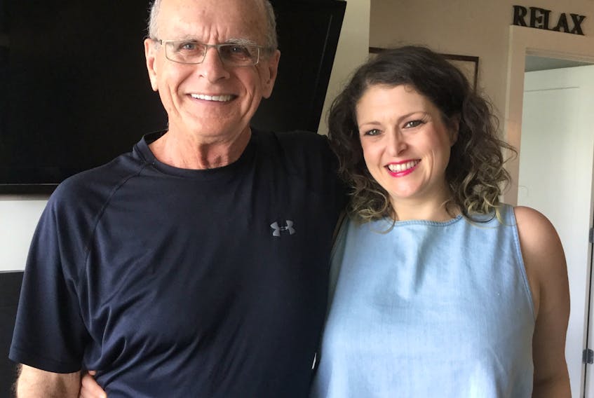 Ralph Purcell and his daughter Stephanie on Father's Day in 2020.