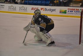 Charlottetown Islanders goaltender Oliver Satny turned in a 34-save performance against the Saint John Sea Dogs on Dec. 11. The Islanders bounced back from a 5-0 home-ice loss to the Acadie-Bathurst Titan on Dec. 10 to defeat the host Sea Dogs 5-3.