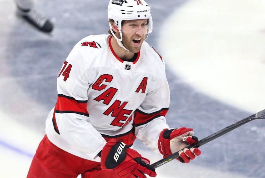 Carolina Hurricanes defenceman Jaccob Slavin has logged more than 29 minutes of ice time in three of his last four games.