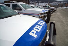 A Royal Newfoundland Constabulary vehicle struck a pedestrian Sunday in St. John's.