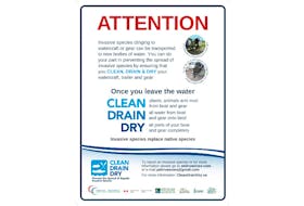 The Clean, Drain, Dry campaign by the P.E.I. Invasive Species Council encourages boaters to wash their watercraft between uses to prevent the spread of invasive species.