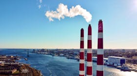 FOR TAPLIN STORY:
The smokestacks of the Tufts Cove Generating Plant as seen in Dartmouth Wednesday December 15, 2021.

TIM KROCHAK PHOTO