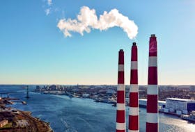 FOR TAPLIN STORY:
The smokestacks of the Tufts Cove Generating Plant as seen in Dartmouth Wednesday December 15, 2021.

TIM KROCHAK PHOTO