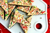  Chocolate Peppermint Bark for holiday gifting.