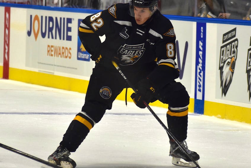 The Cape Breton Eagles released Russian forward Mikhail Nizovkin prior to the club's game against the Moncton Wildcats on Wednesday. Nizovkin had one assist in 21 games this season. JEREMY FRASER/CAPE BRETON POST