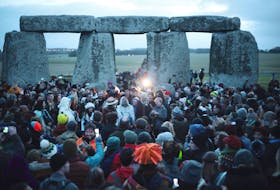 The Winter Solstice celebration before sunrise at the famous Stonehenge site in Salisbury, England in 2019. Dyana Wing So photo/Unsplash
