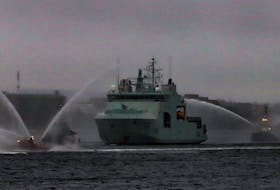FOR NEWS STORY:
HMCS Harry deWolf arrives back to the city from a four-month deployment Thursday December 16, 2021. The vessel sailed through the Northwest Passage and circumnavigated North America while conducting its duties on its inaugural deployment. 


TIM KROCHAK PHOTO