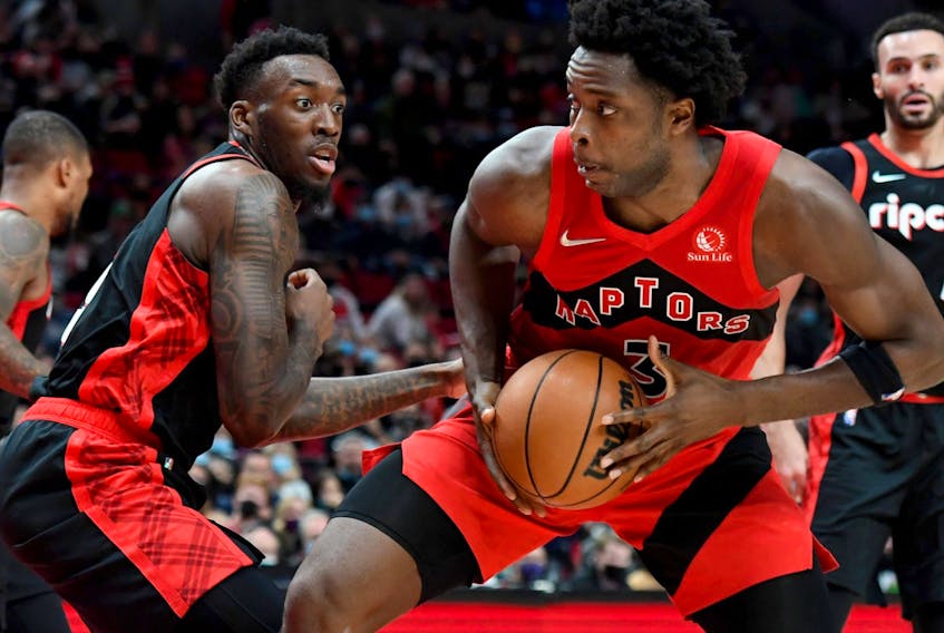 Raptors forward OG Anunoby might return from injury this weekend. 
