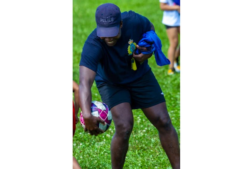 Const. Kwame Amoateng is making a difference and being a role model for youth by hosting sport and educational programming for the communities he serves. PHOTO CREDIT: Contributed.