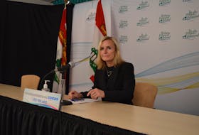 Dr. Heather Morrison, P.E.I.’s chief public health officer, announced a record one-day high for COVID-19 cases during a media briefing in Charlottetown on Dec. 17.