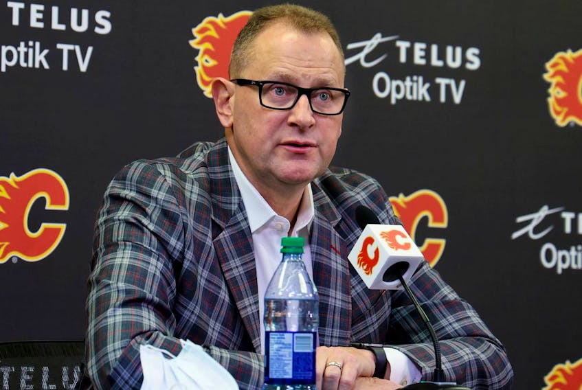 Calgary Flames general manager Brad Treliving says the club’s top priority is looking after members of the organization who have tested positive for COVID-19.