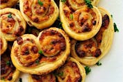  Ham and gouda palmiers