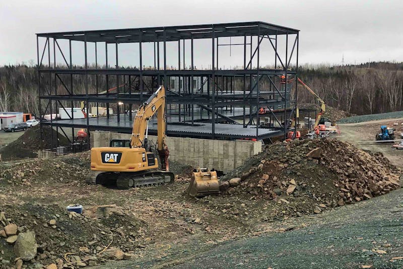 The Department of Transportation and Infrastructure shared this picture of the Grand Falls-Windsor long-term care home construction site in November 2019.