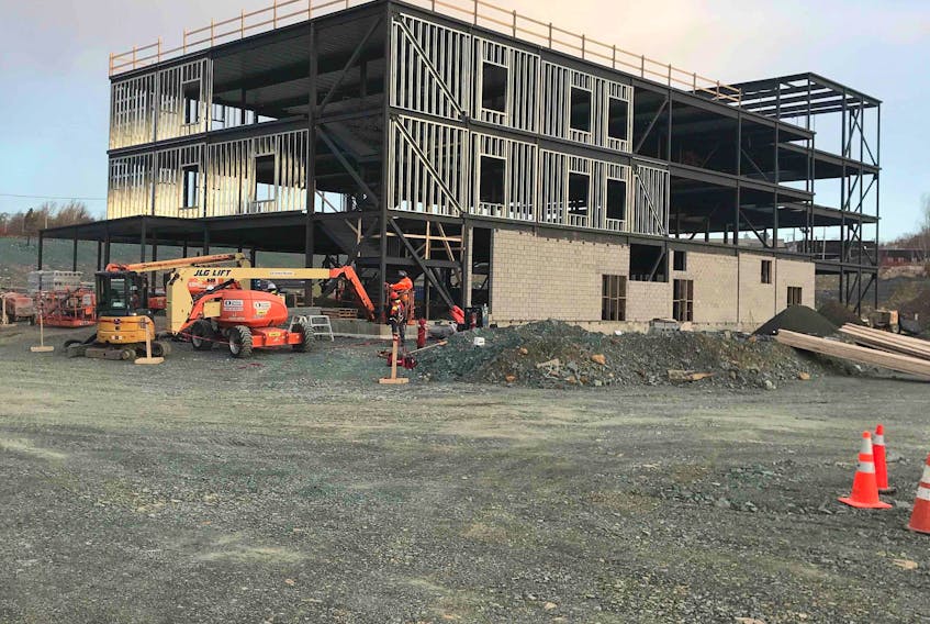 The Department of Transportation and Infrastructure shared this picture of the Grand Falls-Windsor long-term care home construction site in November 2019.