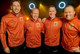 The team that is set to represent Canada in men’s curling at the 2022 Beijing Olympics is also set to hit the ice at the provincial Newfoundland and Labrador men’s championship just a couple of weeks before the start of the Winter Games. The Brad Gushue rink of (from left) Brett Gallant, Mark Nichols, Gushue and Geoff Walker has registered for the 2022 Tankard, which starts Jan. 24 in St. John’s. — Team Gushue/Twitter