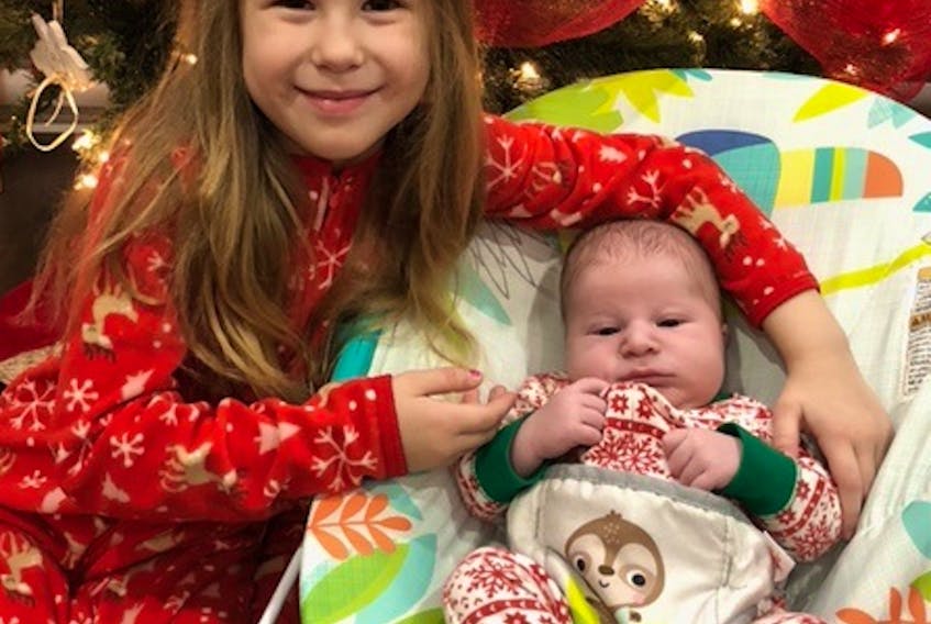 Siblings Ava and Blake are excited for Santa’s visit this Christmas Eve. CONTRIBUTED