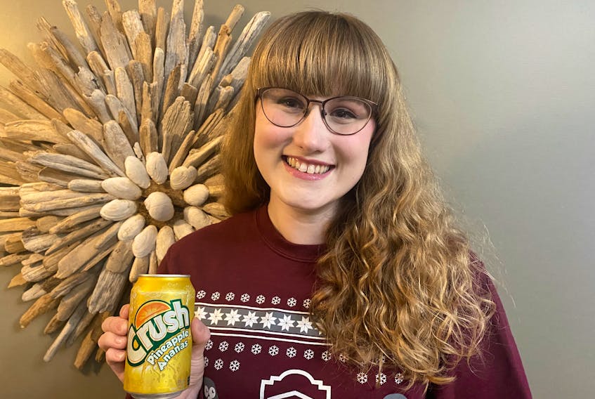 Maria Park of Corner Brook grew up loving Pineapple Crush and will definitely have a few cans stowed in her suitcase when she heads back to university in Ottawa after Christmas.