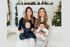 Sisters Brittany LeBlanc and Alisha Leela, who grew up in Yarmouth County, share an even more special bond as a result of 2021. On June 25 they both became moms for the first time, giving birth to their children Emilie and Charles, who they also call Emmi and Charlie, on the same day. CONTRIBUTED PHOTO