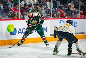 Halifax Mooseheads rookie Mathieu Cataford centres the team's third line and is on the second power-play unit. - QMJHL
