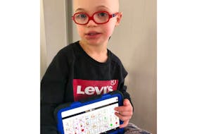 Colby Stevens is a 7-year-old boy who loves his family and is learning how to communicate with several methods including a new iPad and app.  - Contributed