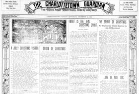 The Christmas Eve edition of The Guardian in 1921 featured images, poems and stories dedicated to the season. islandnewspapers.ca image