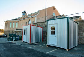 Well Engineered installed two new shelters in the parking lot of the Saint Benedict Church in Clayton Park West on Wednesday, Dec. 23, 2021.