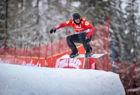 Liam Moffatt of Wentworth is a member of the Canadian Snowboardcross team. Moffatt will be racing in World Cup events in Russia on Jan. 7-8 for an opportunity to earn a spot on Canada’s Olympic team. – Canada Snowboard