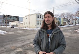 The corner of Robie Street and Stanley Street is especially problematic says resident Stephen MacKay. (for Jen Taplin story on accidents/speeding of the residential street called Robie Street in Halifax)