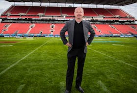 TSN vice-president and executive producer of live events Paul Graham is photographed at BMO Field prior to the 104th Grey Cup. 