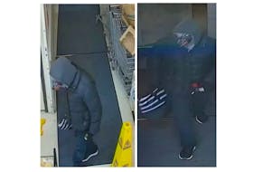 These images were released by Yarmouth Freshmart, located at the corner of Argyle and Main streets in Yarmouth, after a masked individual entered the store on the evening of Dec. 28. The RCMP are investigating the incident, which has been called a robbery. FACEBOOK IMAGES