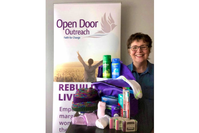 Open Door executive director Cheryl Millman said some clients have absolutely nothing when they are released from jail, and the backpacks filled with personal hygiene products help them establish their new lives and get on the right path.