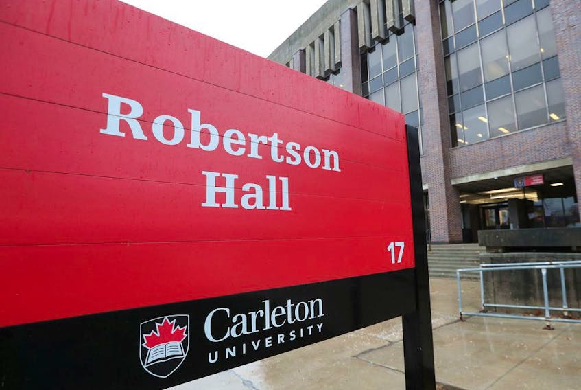  A photo of Robertson Hall on the Carleton University campus taken Thursday.