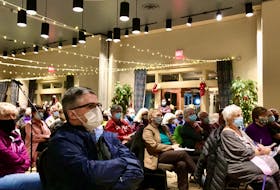More than 120 people attended a special meeting Thursday night at Inverary Resort to listen, give their input and vote on a potential dissolution of the Village of Baddeck. IAN NATHANSON • CAPE BRETON POST