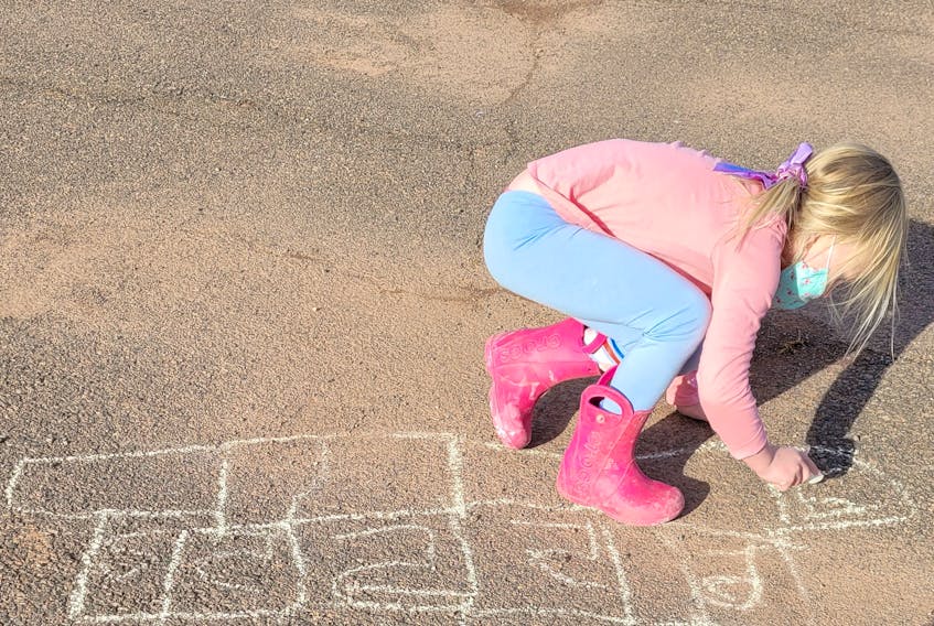 Hopscotch is a fun and practical way to create a positive mindset towards math. 