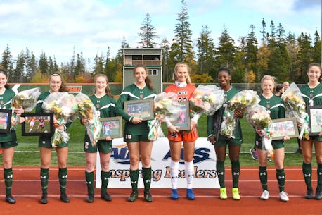 Cape Breton Capers women's soccer team seniors recognized