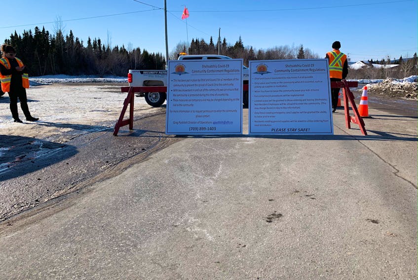 The Sheshatshiu Innu First Nation started community containment procedures late Wednesday evening intended to limit community exposure to the COVID-19 virus as the number of cases across the province skyrocketed earlier this week. 